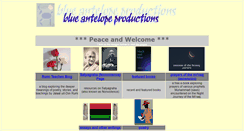 Desktop Screenshot of blueantelopeproductions.com